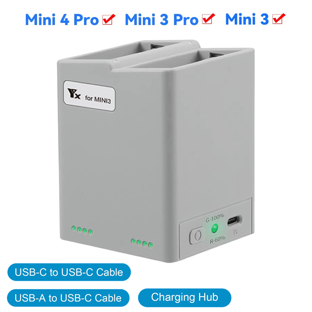 Pengisi Daya Baterai Drone Hub - Dji Drone Mini 3 ulasan dan harga