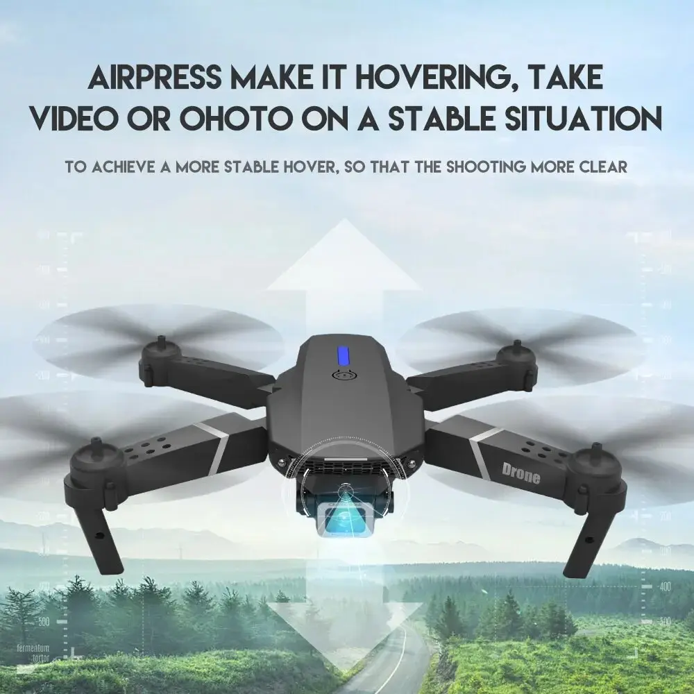 Drone RC kamera HD 4K 2024 P,  - Eachine Drone E58 ulasan dan harga